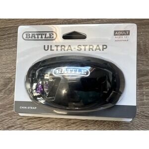 Battle Adult Ultra Chin Strap Customized Comfort Adjustable Black- New  (12+)